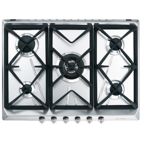 PLACA SMEG SRV-576GH5 INOX 5F GAS
